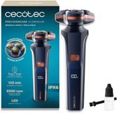 Cecotec PrecisionCare Aluminium Elektrisch Scheerapparaat LED, titanium, 2 snelheden, 2u batterij
