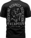 8 WEAPONS T-shirt Muay Thai Tombstone Noir Gris Taille L