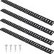 Système de rails de montage pour remorques, capacité de charge 907 kg, longueur réglable, 30 fentes, robuste, acier inoxydable, adapté aux remorques, camions, garages, motos et VTT
