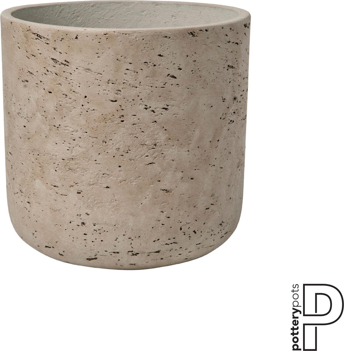 PotteryPots Bloempot Charlie Grey washed-Grijs D 25 cm H 24 cm