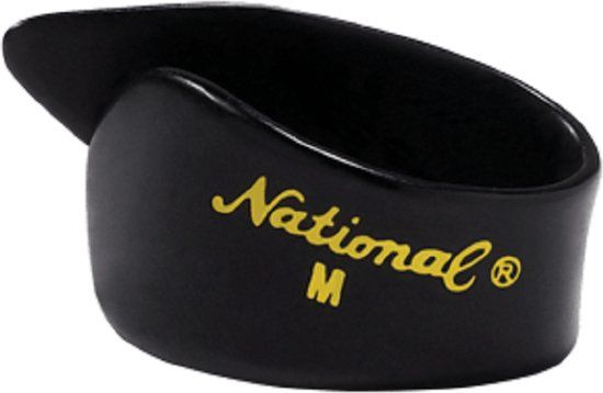 D'Addario National Celluloid Thumb Picks - Medium - Black - 4-Pack