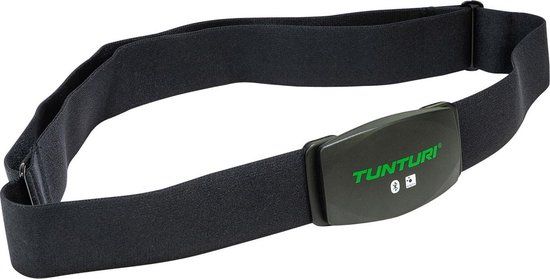 Tunturi Digitale Bluetooth Hartslagmeter Borstband - Zwart/Groen