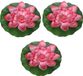Merkloos Drijvende Kunst Waterlelie Bloemen - 3x - Rood - D18 cm