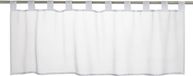 Elbersdrucke Bistro Gordijn Basic 48x140 cm wit transparant