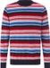 Babista heren Trui - 60/62 - donkerblauw - Katoen - Ronde hals - Lange mouw - Regular Fit - Gestreept