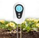 Merkloos Vochtmeter planten - Hygrometer en pH-bodemtester 4-in-1 - Vocht, pH, licht en temperatuur - LCD-display met achtergrondverlichting - Voor binnen en buiten