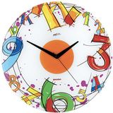 Guzzini Wandklok Rond Glas 38 cm Multicolor