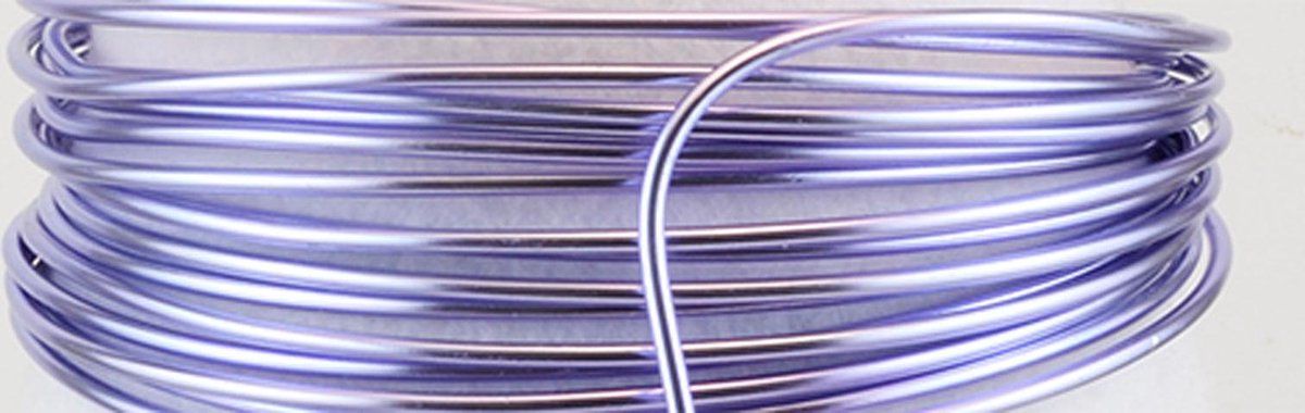 Vaessen Creative Aluminiumdraad 2mm 5m Soft lilac