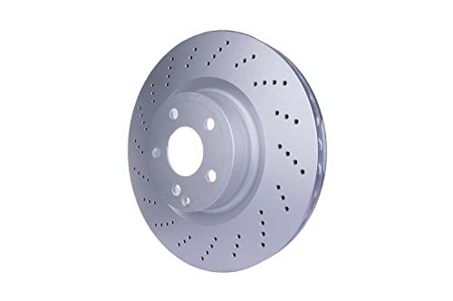 HELLA PAGID 8DD 355 116-951 Remschijf - 344mm - Geperforeerd - Gecoat - MERCEDES-BENZ