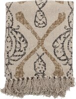 Bloomingville Freddy Plaid - Beige - 130 x 160 cm - Cotton