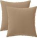 vidaXL - Kussensloop - 2 stuks - HEERLEN - Taupe - 30 x 30 cm - Polyester