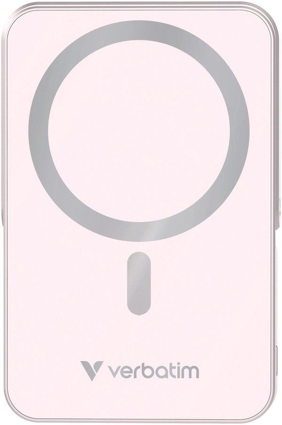 Verbatim Charge 'n' Go Serie - Magnetische Powerbank - 10000mAh - USB-C PD 3.0 - Roze