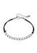 NAEMI Armband Zilver Zwart Staal 14 Karaat 17 cm