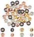 Dailygoody - Perles de bouchon en laiton - Perles de 10 mm - Fermoirs coulissants réglables - Plusieurs couleurs
