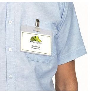 Name badge inserts A4 90x54 mm white cardboard 250 pcs.