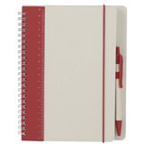 Merkloos Notitieboekje/Opschrijfboekje A5 - Rood - Harde Kaft - 70 Blanco Pagina's - Rood Elastiek
