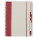 Merkloos Notitieboekje/Opschrijfboekje A5 - Rood - Harde Kaft - 70 Blanco Pagina's - Rood Elastiek