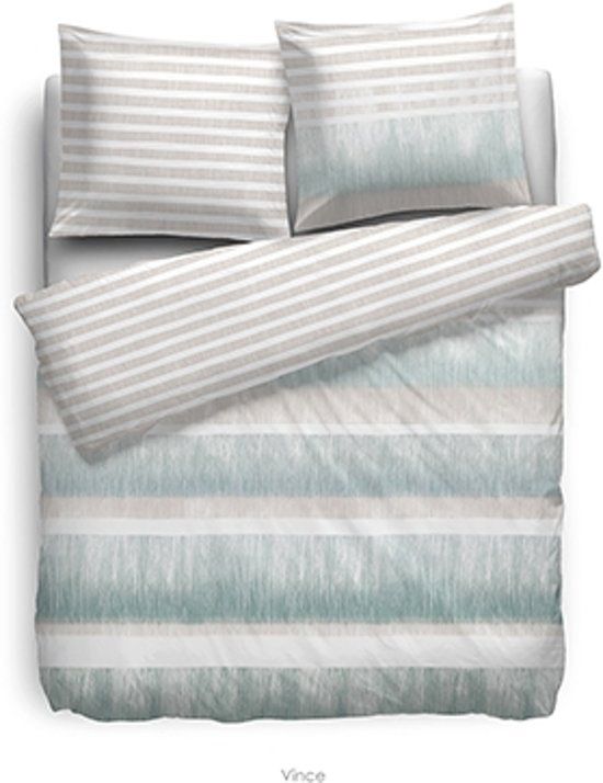 Heckett & Lane Dekbedovertrek Refined Vince Groen Satijn 260 x 200/220 cm Extra Breed