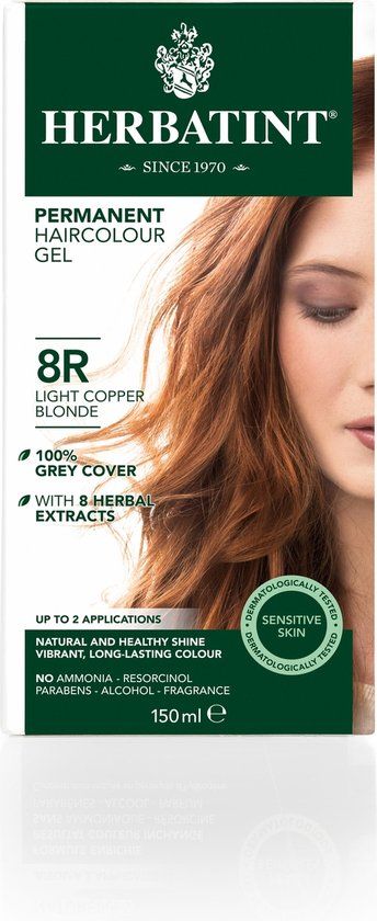 Herbatint Haarverf 8R Lichtkoper Blond 135ML