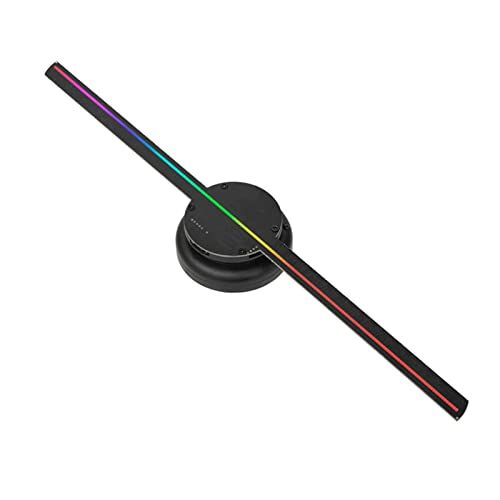 Z-LIANG 3D-hologramventilator Naked Eye 3D Holografische Projectie Reclame Machine LED Lichtlucht Beeldvorming Drie-Dimensionaal Drie-Dimensionaal Roterend Schorsingsventilator Dazzling-scherm Kerst holografi
