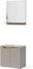 Vicco Meuble de salle de bain Marelle, Gris/Chêne artisanal, 2 pièces