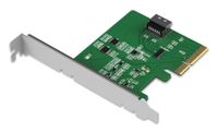 Icy Dock MB408A5 MCIO 4i vers adaptateur PCIe 5.0 x4 PCIe avec Redriver