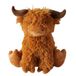 Boltze Deurstopper gewicht - dieren thema Schotse Hooglander koe - 1 kilo - bruin - 26 cm - buiten/binnen deuren