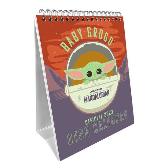 Star Wars The Mandalorian Grogu Desk Calendar 2023