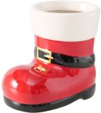 Boltze Home Steen potcover BOOTY, hoogte 17 cm, rood