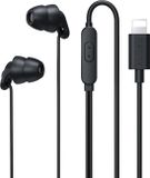DrPhone SilencePro - Comfortabele Lightning In-Ear Oordoppen met Passieve Ruisonderdrukking en Kristalhelder Geluid – Verbinding via Bluetooth - Zwart