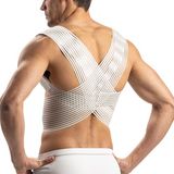 Pavis Postuur Corrector - Houding & Rug Corrector - Verstelbaar - Comfortabele Rugbrace - Beige - Maat S