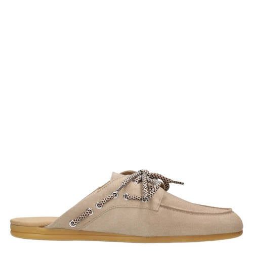 Poelman Loes suède clogs - beige