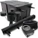 Sunsun Kit Complet: Cbf-350b Filtre De Bassin Jusqu'à 60000 L Biologique, Neo10000 Pompe De Filtration 10000l/h 80w, Cuv-272 Lampe Uv 72w, 25m Tuyau 25 Mm, Csp-250 Écumeur 2500l/h 45w