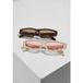 Urban Classics Lefkada 2Pack Zonnebril Bruin/Creme