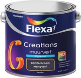 FLEXA Creations - Muurverf Zijde Mat - Mengkleuren Collectie - 100% Braam - 2,5 liter