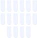 Solidchoice SHENZHENSHIWEIDALEKEJIYOUXIANGONGSI 16 Stuks Vinger Tandenborstel voor Honden en Katten, Herbruikbaar, Wit