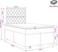 vidaXL Boxspringbed met matras Roze 120 x 200 cm Fluweel