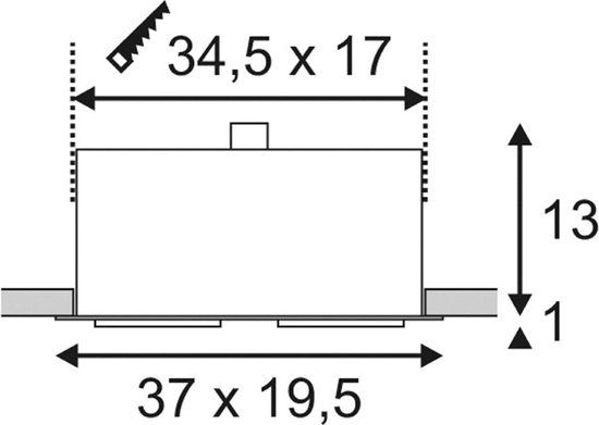 SLV Kadux 2 ES111 - Inbouwspot - Wit - 19.5cm - Met Dimfunctie