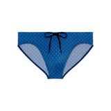 HOM Badehose Swim Mini Brief Hendaye Blauw Geruit Heren XXL