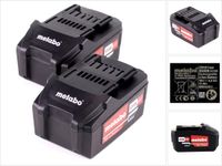 Metabo Accuset 2x Li-Power Accupack 18 V 4,0 Ah CAS Li-Ion Accu (2x 625591000)