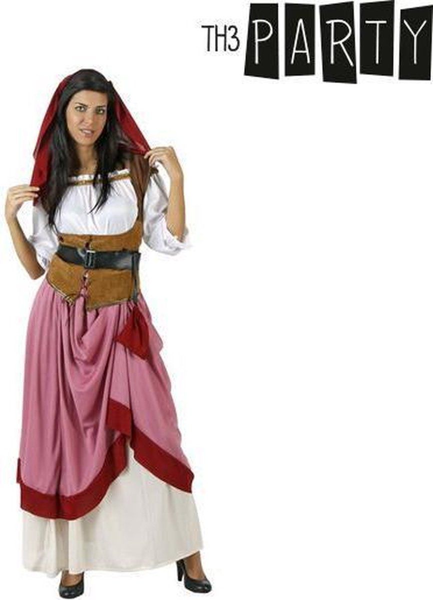 BigBuy Carnival Kostuums voor Volwassenen Maagdelijke meid - Zwart/Wit/Blauw/Groen - 2021 Model