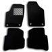 Vloermat Seat Vloermatten voor Seat Ibiza 6L van 2001-2008 Fix rond op maat gemaakt, antislip, versterkte rubberen hielbeschermer