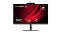 ViewSonic VG2441V 24-inch FHD-monitor met USB-C-aansluiting voor videoconferenties, voorzien van een Windows Hello-gecertificeerde webcam