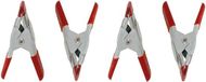 Merkloos / Sans marque Interbosch B.V. Mini zeilklem/zeilclip - Set van 16x stuks - 5 cm - Kunststof - Rood