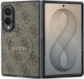 Guess 4G Classic Coque compatible avec MagSafe pour Samsung Galaxy Z Fold8 - Kunstleer - Bruin