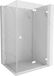 Mexen Lunar-F L douchecabine pliante droite 95 x 80, transparent, blanc