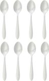 Secret de Gourmet Nevis koffie/thee lepels - 12x stuks - RVS - 14,5 cm - vaatwasserbestendig