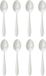Secret de Gourmet Nevis koffie/thee lepels - 12x stuks - RVS - 14,5 cm - vaatwasserbestendig