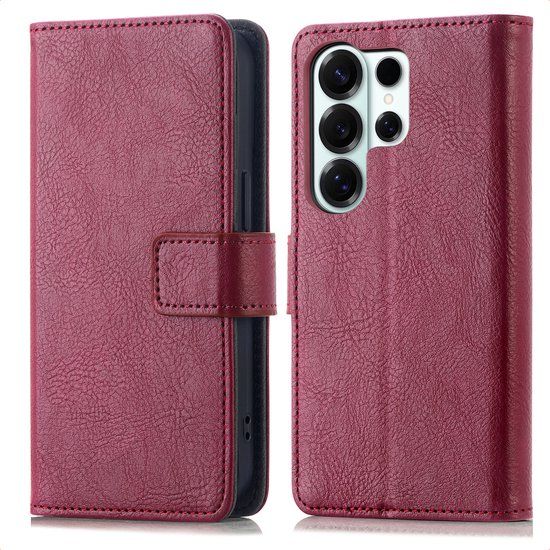 imoshion Hoesje - Geschikt voor Samsung Galaxy S26 Ultra - Luxe Bookcase - Bordeaux