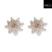 Mica Decorations clip poinsettia 3x13.5 cm 2 stuks champagne